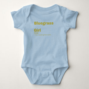 Body Para Bebê Rapariga do Mil - Bluegrass