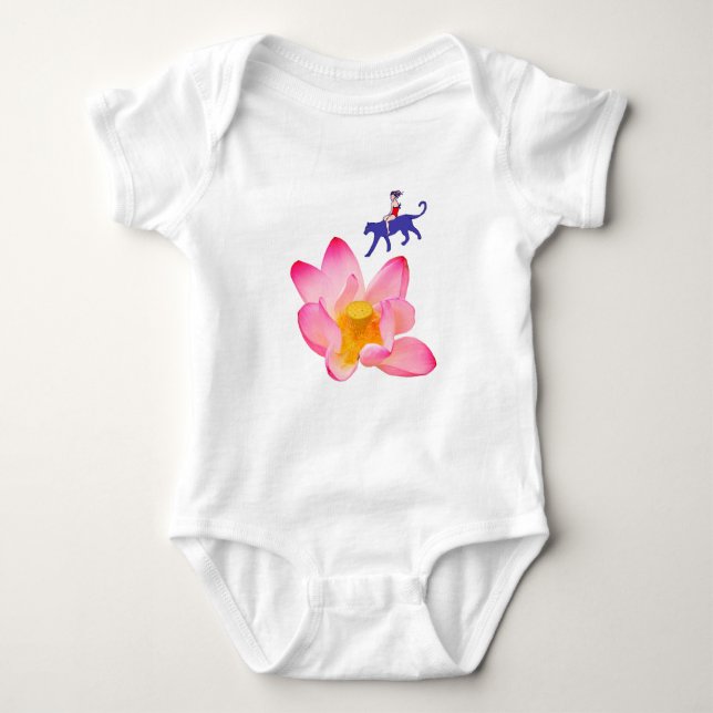 Body Para Bebê Rapariga, Puma e Lotus (Frente)