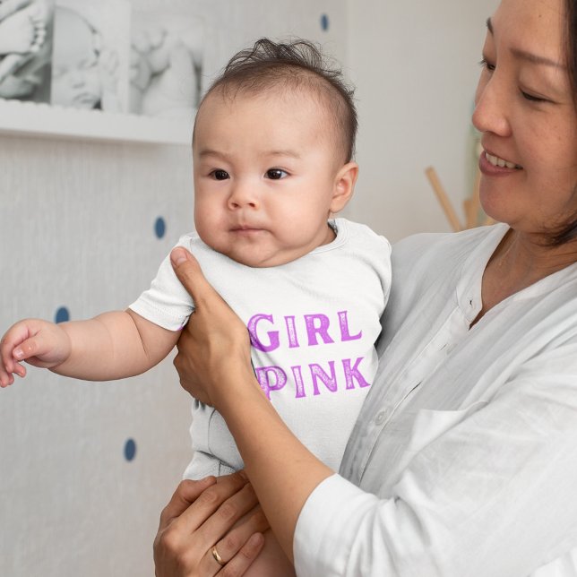 Body Para Bebê Rapariga Rosa e Rosa Dra Gon - Dragão Estilo Quadr (Criador carregado)