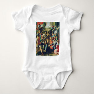 Body Para Bebê Raphael Spasimo Cristo Caindo Sob a Cruz Arte