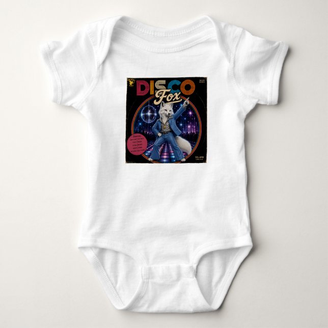 Body Para Bebê Raposa Disco (Frente)