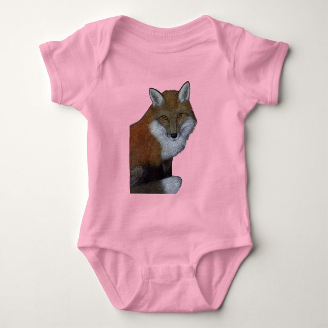 Body Para Bebê Raposa Vermelha (Frente)