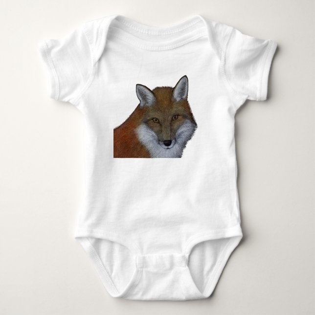 Body Para Bebê Raposa Vermelha (Frente)