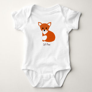 Body Para Bebê Raposa Vermelha Pequena