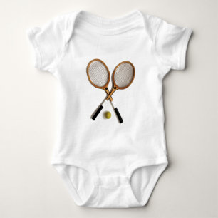 Body Para Bebê raquetes de tênis, esportes, jogos de bola,