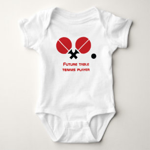 Body Para Bebê Raquetes futuras do jogador do sibilo-pong do