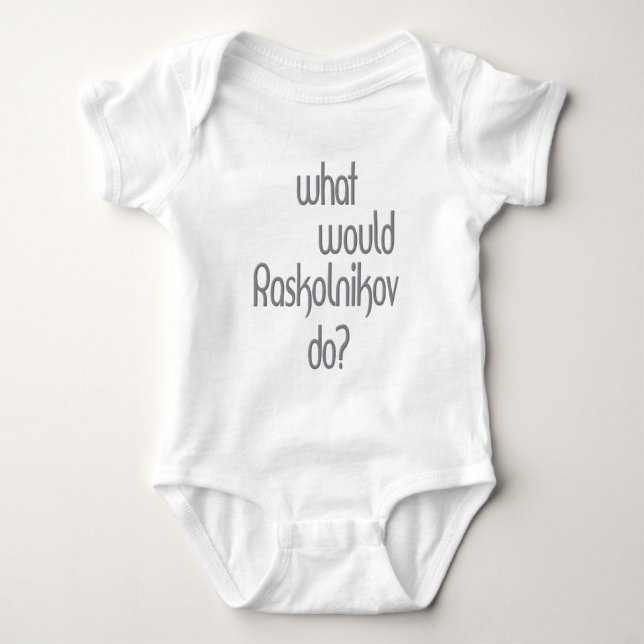 Body Para Bebê Raskolnikov (Frente)