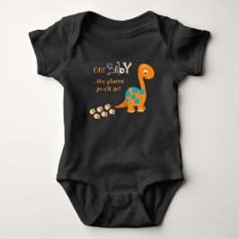 Body Para Bebê Rastreios de Dinossauro Bonitos