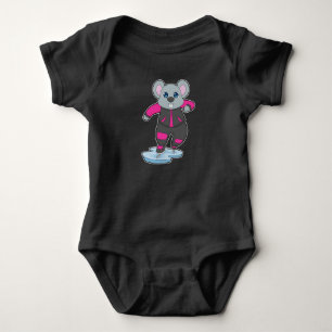 Body Para Bebê Rato Patinação no gelo Patins de gelo