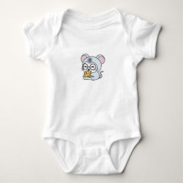 Body Para Bebê Rato pequeno fofo e adorável