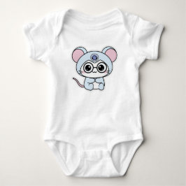 Body Para Bebê Rato pequeno fofo e adorável