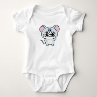 Body Para Bebê Rato pequeno fofo e adorável