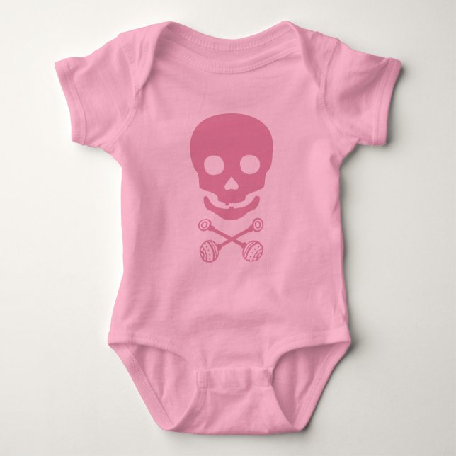 Body Para Bebê Rattle Me Timbers Pirata Shirt (Frente)