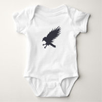 Raven preto voador - Escolher cor de fundo