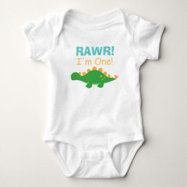 Body Para Bebê Rawr, eu sou um, dinossauro fofo para bebês