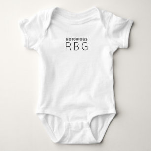 Body Para Bebê RBG Ruth Bader Ginsburg Retro Vintage