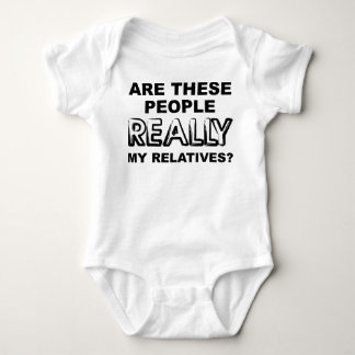 Body Para Bebê Realmente Meu Parente Camisola Divertida