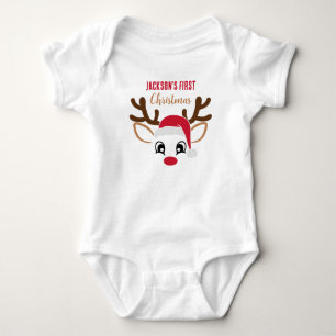 Body Para Bebê Rebelde Bonita Com Nome Primeiro Natal