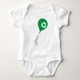 Body Para Bebê Reciclar verde