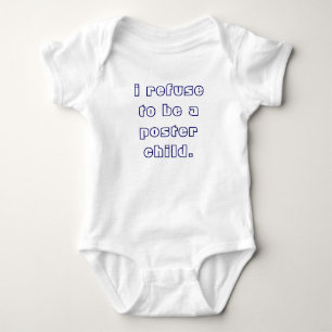 Body Para Bebê Recuso-Me A Ser Um Retorno Engraçado De Poster