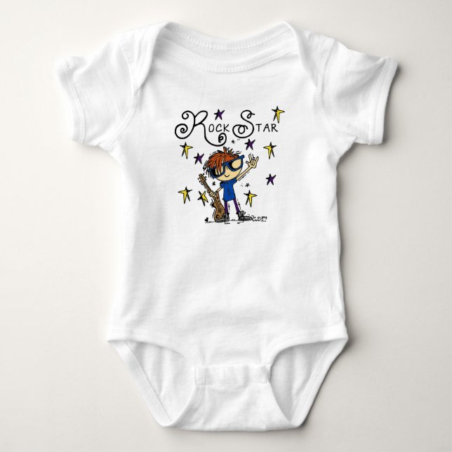 Body Para Bebê Red Boy Rock Star (Frente)