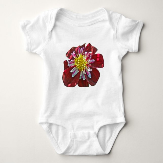 Body Para Bebê Red Dahlia - Elementos Coordenadores Baby (Frente)