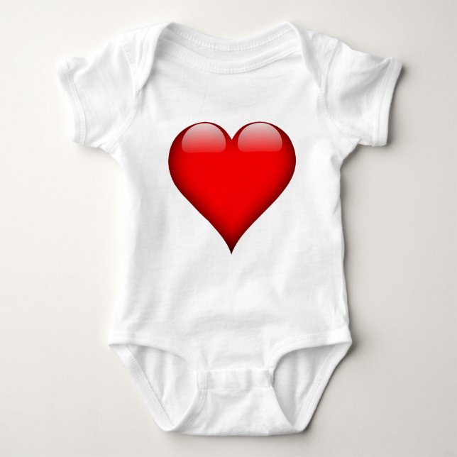 Body Para Bebê Red Heart Love (Frente)