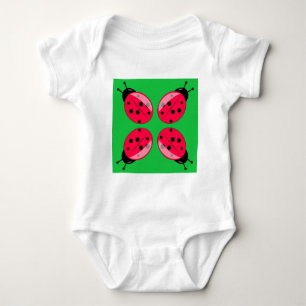 Body Para Bebê Red Ladybugs