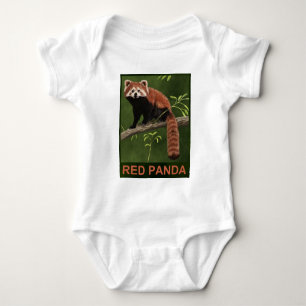 Body Para Bebê Red Panda