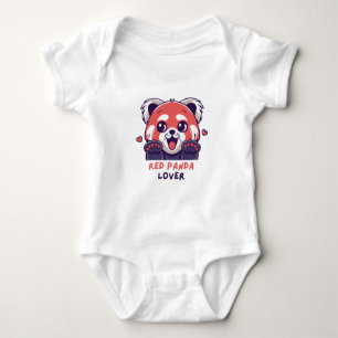 Body Para Bebê Red Panda Lover