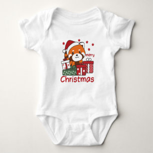 Body Para Bebê Red Panda Natal Presente Inverno Pandas Vermelhas