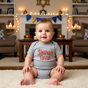 Body Para Bebê 🍎 Red Shanah Tovah
