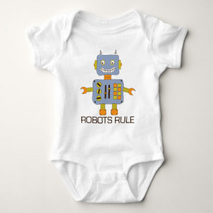 Body Para Bebê Regra dos robôs