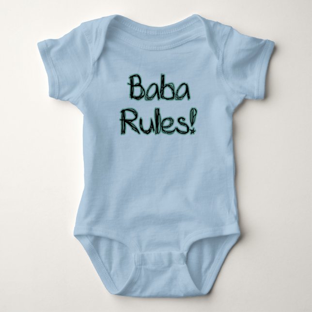 Body Para Bebê Regras do babá! (Frente)