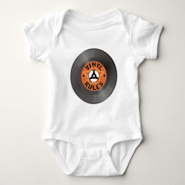 Body Para Bebê Regras do vinil (Frente)