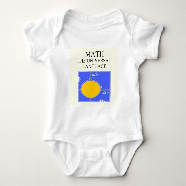 Body Para Bebê regras matemáticas (Frente)