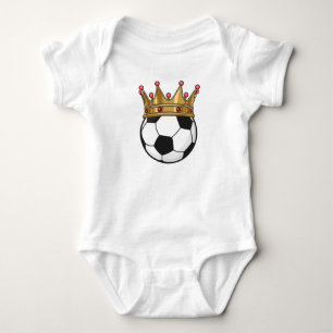 Body Para Bebê Rei da Coroa do Futebol