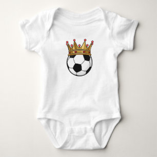 Body Para Bebê Rei da Coroa do Futebol