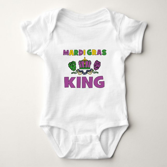 Body Para Bebê Rei do carnaval (Frente)