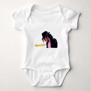 Body Para Bebê Rei do Pop Lenda do Moonwalk Design Tributo Retro