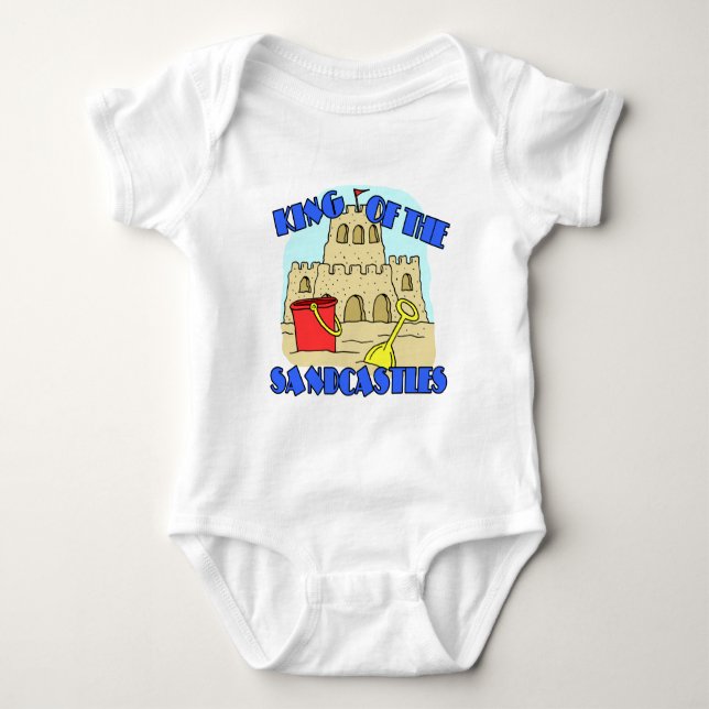 Body Para Bebê Rei Dos Sandcastles (Frente)