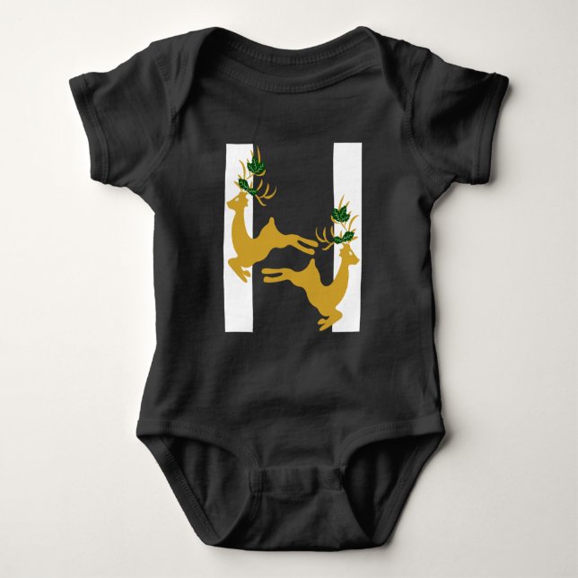 Body Para Bebê Reindeer (Frente)
