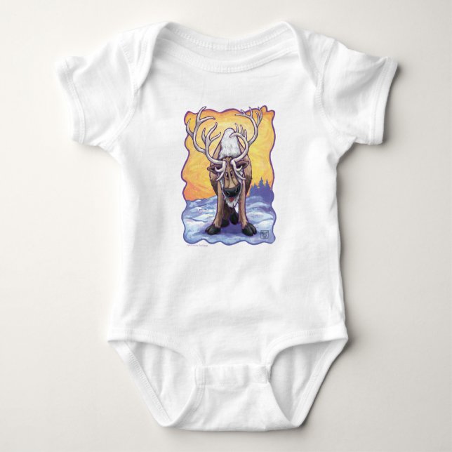 Body Para Bebê Reindeer T-Shirts (Frente)
