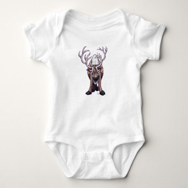 Body Para Bebê Reindeer T-Shirts (Frente)