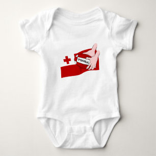 Body Para Bebê Reino de Tonga Tongan Rugby Flag