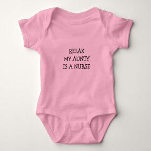 Body Para Bebê RELAX Minha Tia É Enfermeira