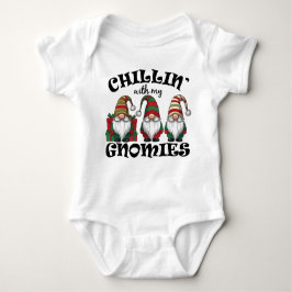 Body Para Bebê Relaxando com meus Gnomos Pendurados Camisola de B