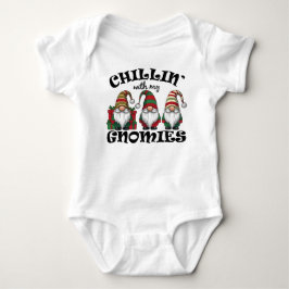 Body Para Bebê Relaxando com meus Gnomos Pendurados Gnome