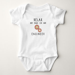 Body Para Bebê Relaxe, Meu Pai É Engenheiro Divertido Dia dos Pai