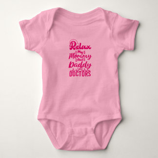 Body Para Bebê Relaxe Minha Mamãe E Pai São Médicos - Novos